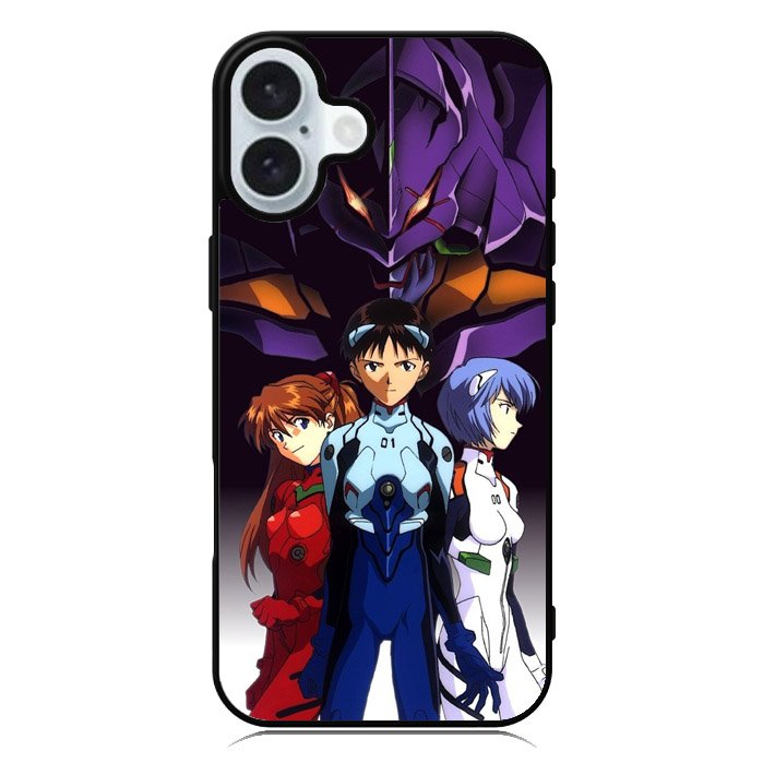 Evangelion Shinji Asuka Ayanami iPhone 16 Plus Case QC8370