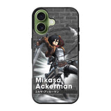 Mikasa Ackerman Attack On Titan Y iPhone 17 Case QC8091