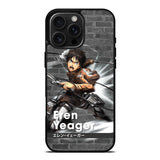 Eren Yeager Attack On Titan iPhone 16 Pro Case OV8366