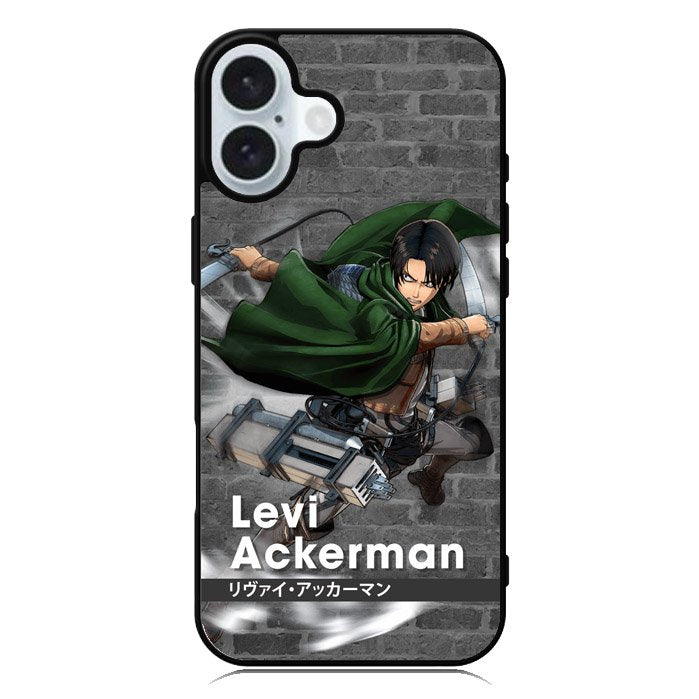 Levi Ackerman Attack On Titan iPhone 16 Plus Case QC8164