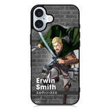 Erwin Smith Attack On Titan iPhone 16 Case QC8368