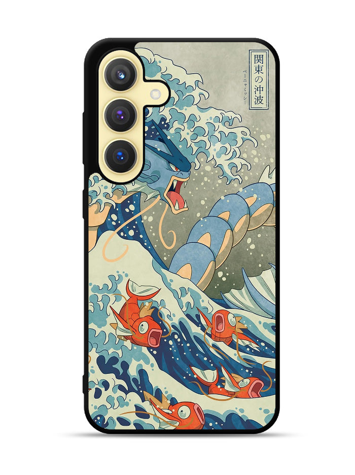 Pokemon Gyarados Kanagawa Samsung Galaxy S25 Plus 5G , Samsung Galaxy S25+ 5G Case