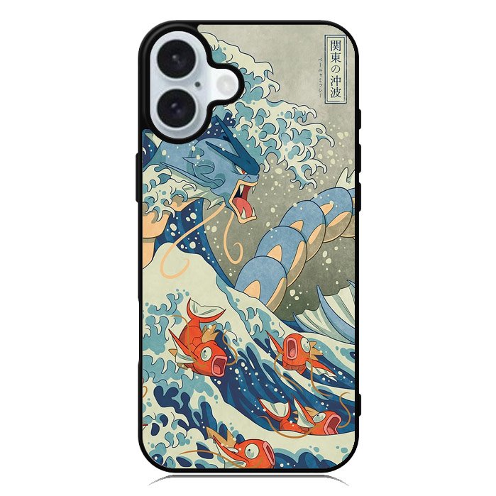 Pokemon Gyarados Kanagawa iPhone 16 Plus Case