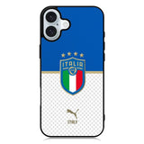 Italy Football Team iPhone 16 Plus Case QC10025