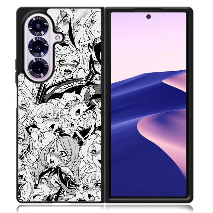 Ahegao Face Manga Samsung Galaxy Z Fold 7 Case OV9925