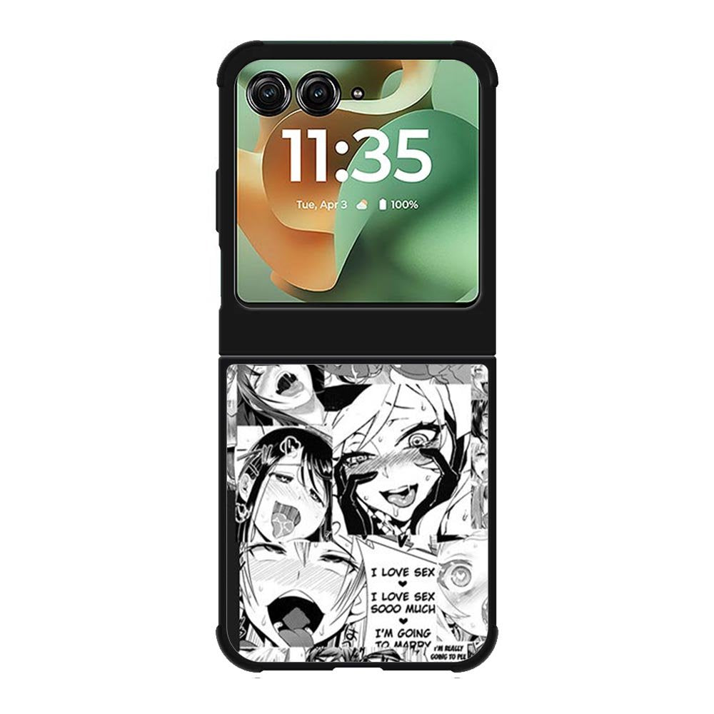 Ahegao Face Manga Motorola Moto RAZR 2025 Case OV9927
