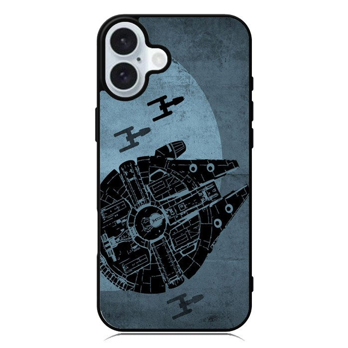 Star Wars Millenium Falcon iPhone 16 Plus Case QC10139