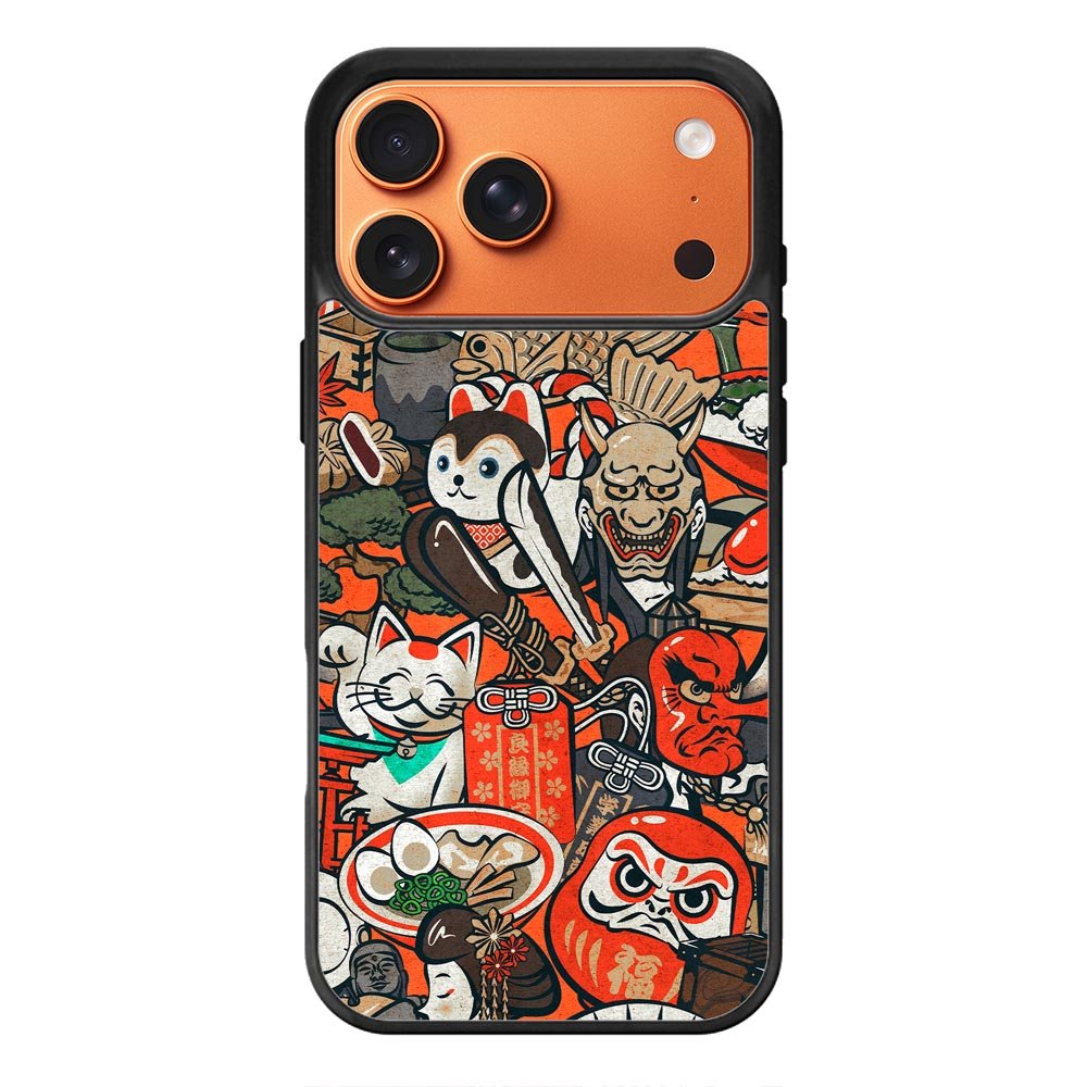 Japan Doodle iPhone 17 Pro Max Case QC10392
