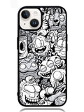 Doodle Art Cartoon iPhone 14 Case OV10361