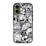 Doodle Art Cartoon iPhone 17 Case