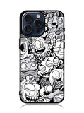 Doodle Art Cartoon iPhone 15 Pro Max Case OV10361