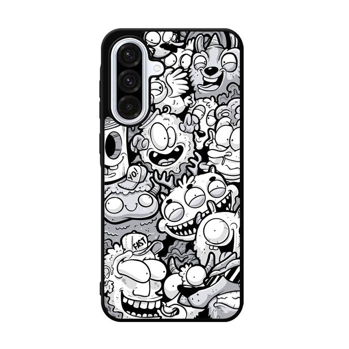 Doodle Art Cartoon Samsung Galaxy A36 Case OV3333
