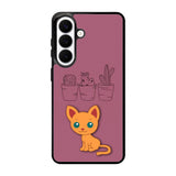 Cartoon Cute Cats Samsung Galaxy S26 Case QC9321