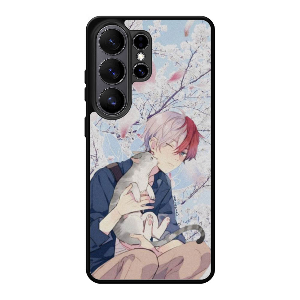 anime boy with cat Samsung Galaxy S26 Ultra Case OV0097