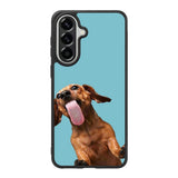 The funny thing is the dog on the glass Samsung Galaxy A37 Case QC0333