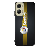 Pittsburgh Steelers Carbon Metal Motorola Moto G Stylus 5G 2024 Case OV0341