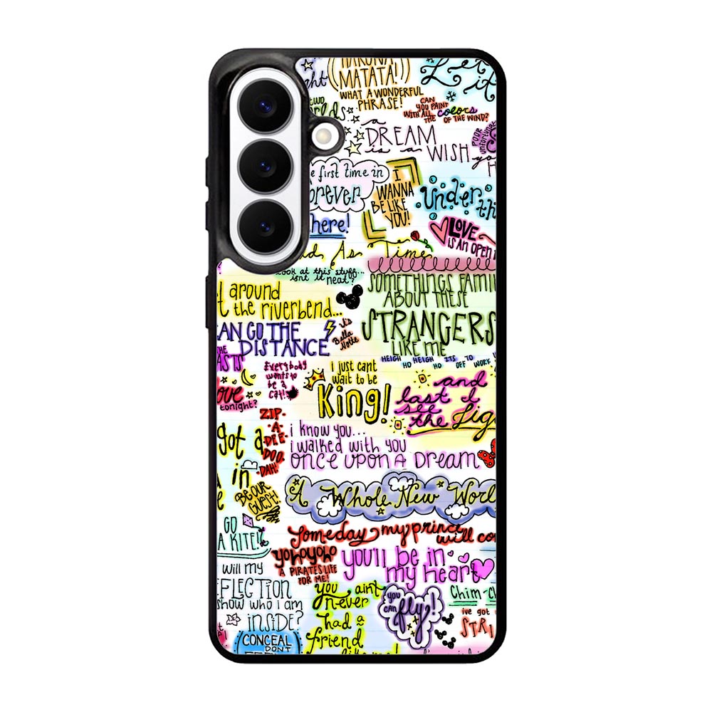 Disney Song Lyrics Samsung Galaxy S26 Case QC0362