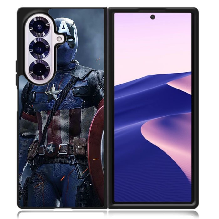 Deadpoll Captain America Samsung Galaxy Z Fold 7 Case OV4615