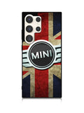 Mini Cooper Logo American Flag Samsung Galaxy S24 Ultra 5G Case OV0442