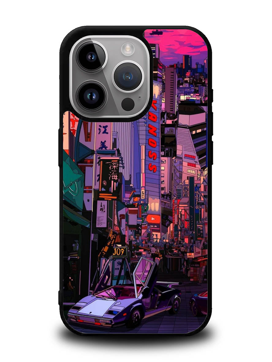 Japan Retro iPhone 14 Pro Max Case QC5268