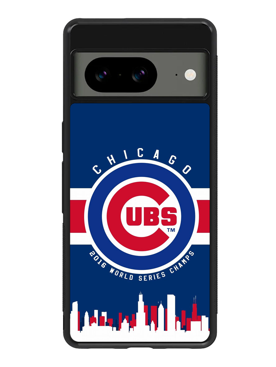 Chicago Cubs 2016 World Series Cahmps Google Pixel 8 Case QC4447