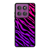 Pink Purple Zebra FLB0370 Motorola Moto Edge 60 Pro Case