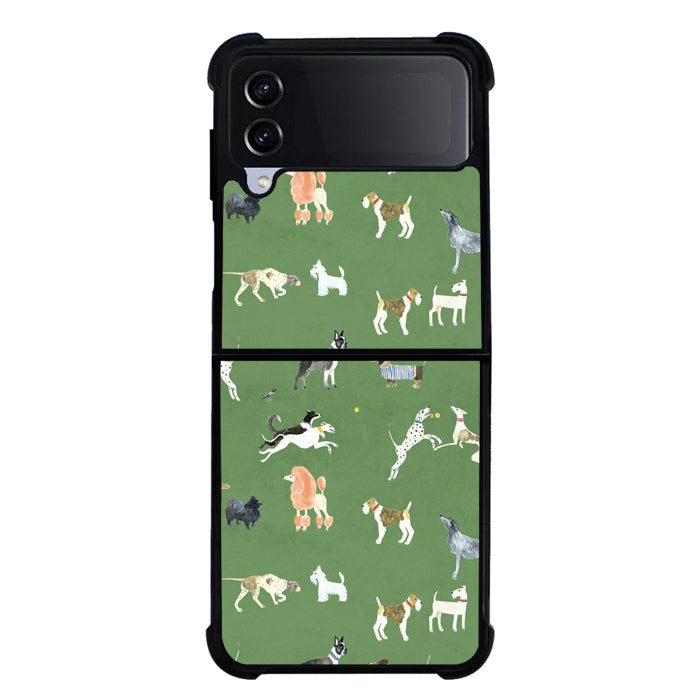 Dog Breed FLB0425 Samsung Galaxy Z Flip 5 , Z Flip 4 , Z Flip 3 , Z Fold 5 , Z Fold 4 , Z Fold 3 5G Case