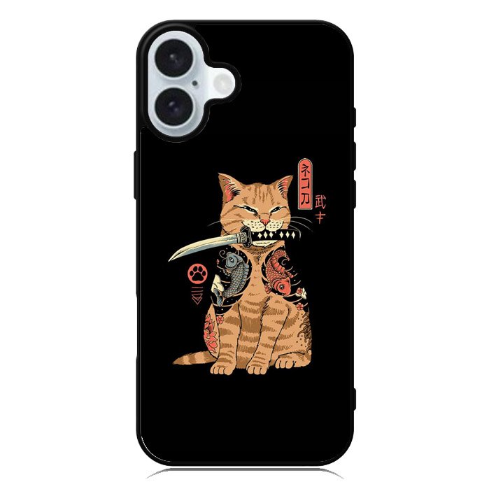 Samurai Cat iPhone 16 Case QC11022