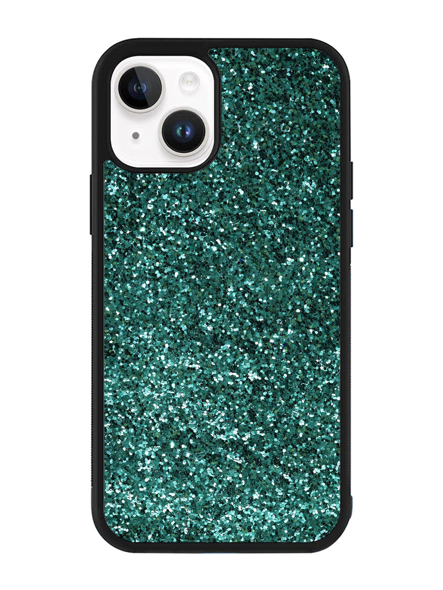 Glitter Green iPhone 14 Case QC11098