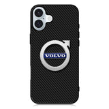 Volvo Logo Carbon iPhone 16 Plus Case QC10760