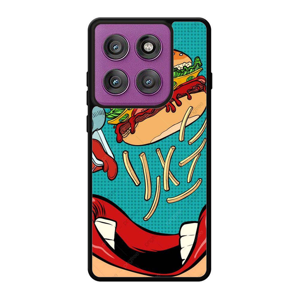 Burger Motorola Moto Edge 60 Pro Case OV10340