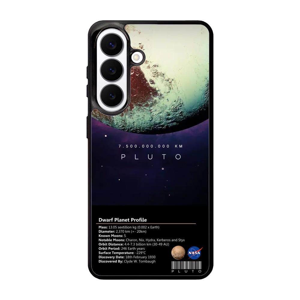 Space Facts Pluto Samsung Galaxy S26 Case QC9687