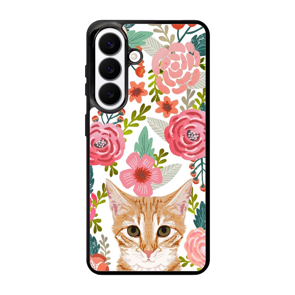Cat flowers Samsung Galaxy S26 Case OV9775