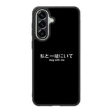 Stay With Me Simple Quotes Samsung Galaxy A37 Case OV11226