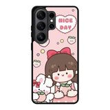 Peach Cute Nice Day Samsung Galaxy S26 Ultra Case QC11224