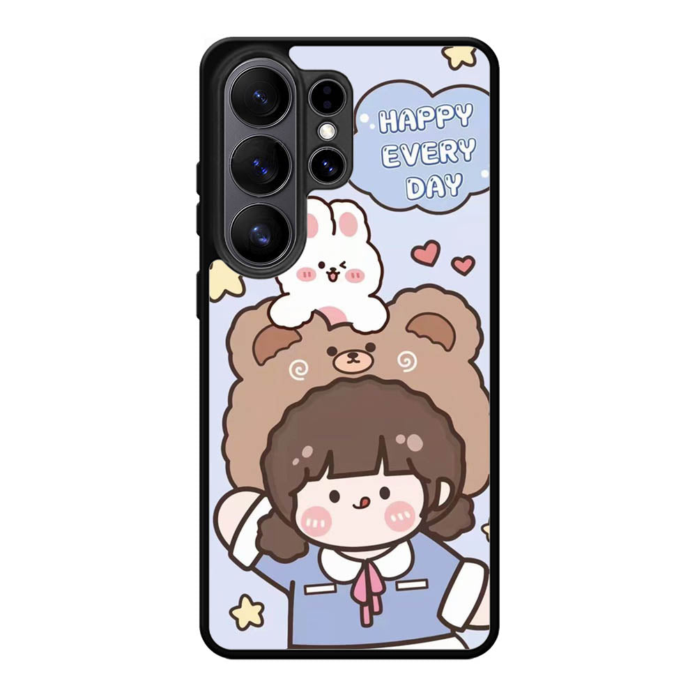 Cute and Happy Everyday Samsung Galaxy S26 Ultra Case QC11197