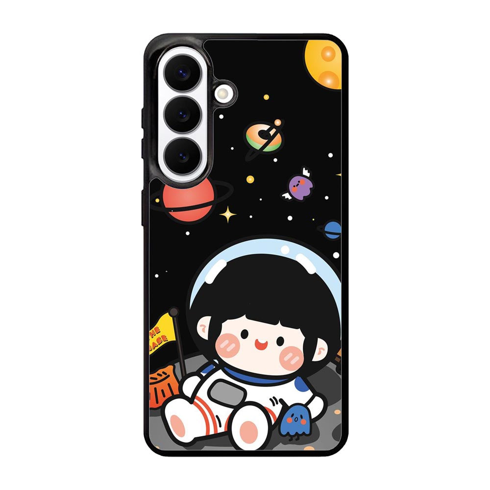 Cute Roro Jump and Astronaut Samsung Galaxy S26 Plus Case QC11207