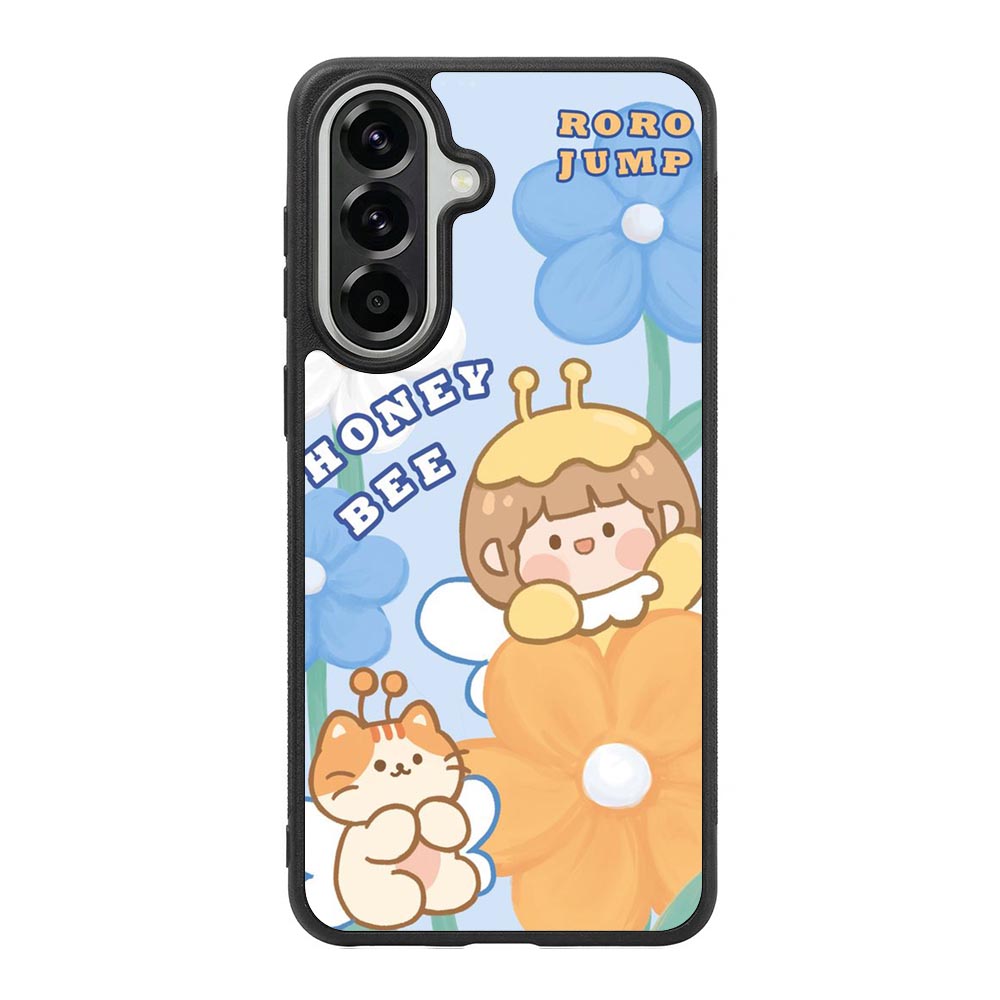 Cute Roro Jump And Honey Bee Samsung Galaxy A37 Case OV11208