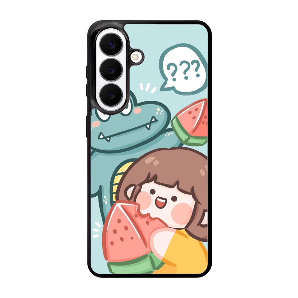 Cute Eat Watermelon Samsung Galaxy S26 Case OV11203
