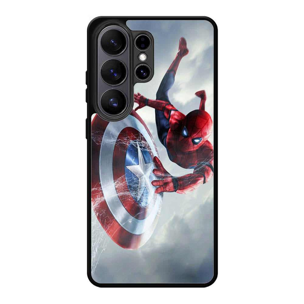 Spiderman Captain America Shield Samsung Galaxy S26 Ultra Case OV2511