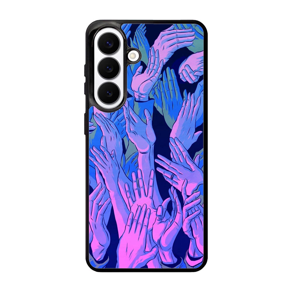 Vaporwave Wallpaper Hands Samsung Galaxy S26 Plus Case QC7748