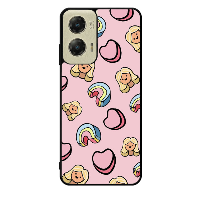 Girly Rainbow Pattern Motorola Moto G Stylus 5G 2024 Case OV9070