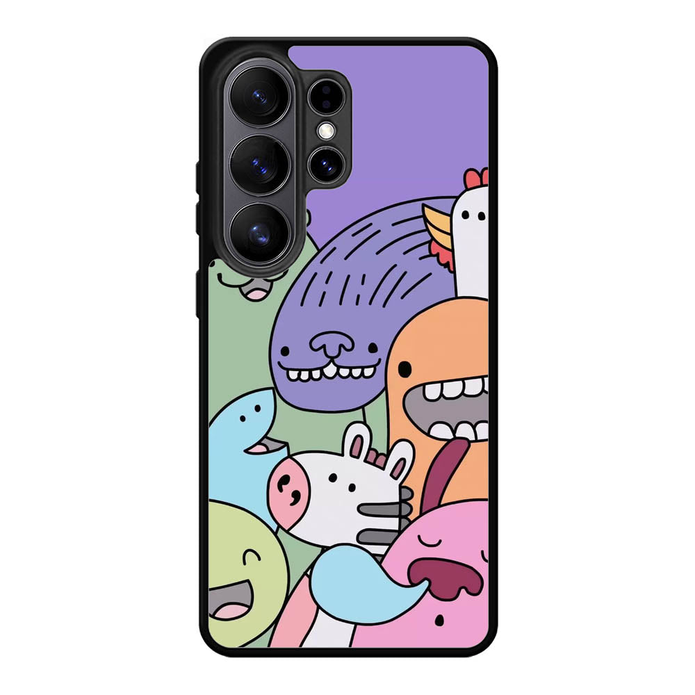 Kawaii Doodle Samsung Galaxy S26 Ultra Case OV9062