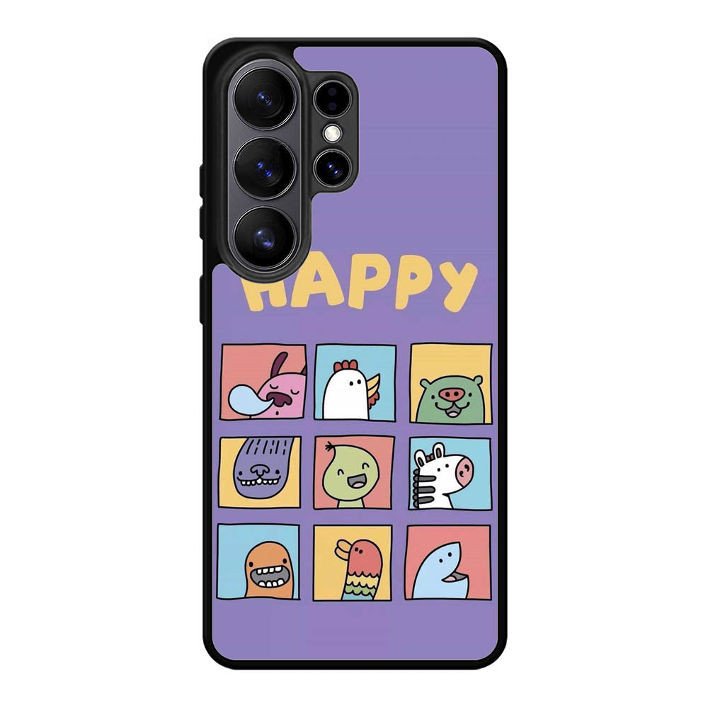 Kawaii Emoji Happy Samsung Galaxy S26 Ultra Case OV9061