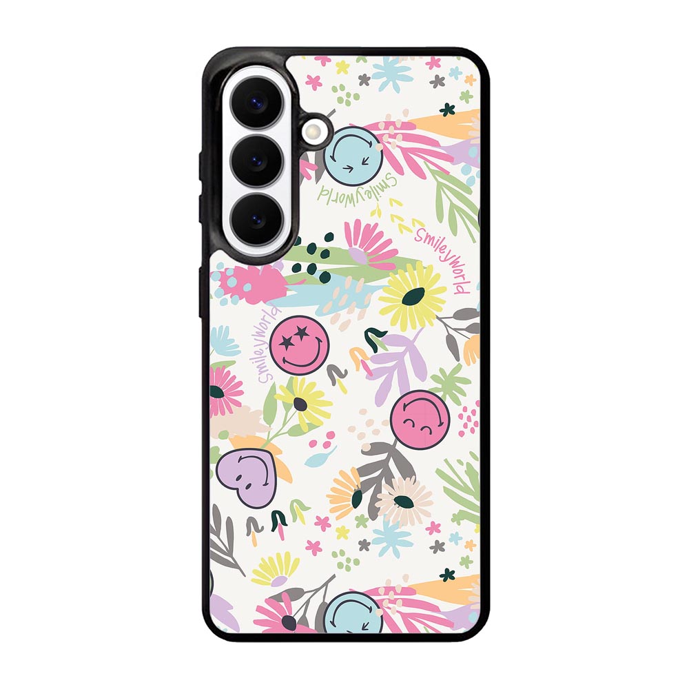 Smiley World Pattern Samsung Galaxy S26 Plus Case QC9048