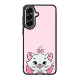 Pink Marie Cat Face Samsung Galaxy A57 Case OV10544