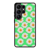 Flowers Pattern Green Samsung Galaxy S26 Ultra Case OV4924