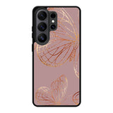 Butterfly Rose Gold Samsung Galaxy S26 Ultra Case OV10341