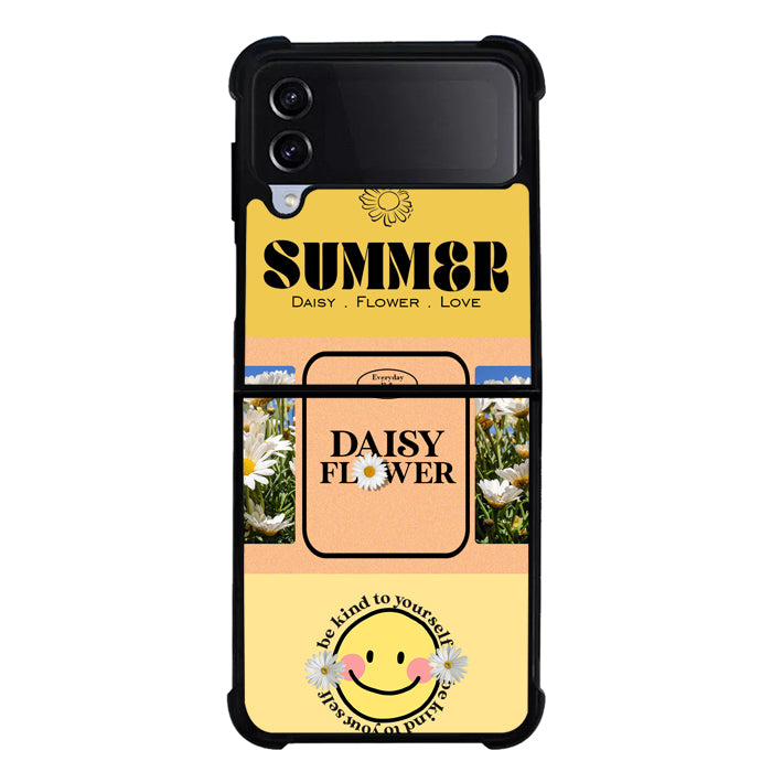 Daisy Love Flowers FLP5001 Samsung Galaxy Z Flip 5 , Z Flip 4 , Z Flip 3 , Z Fold 5 , Z Fold 4 , Z Fold 3 5G Case