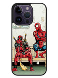 Funny Spiderman and Deadpool iPhone 14 Pro Max Case OV4899